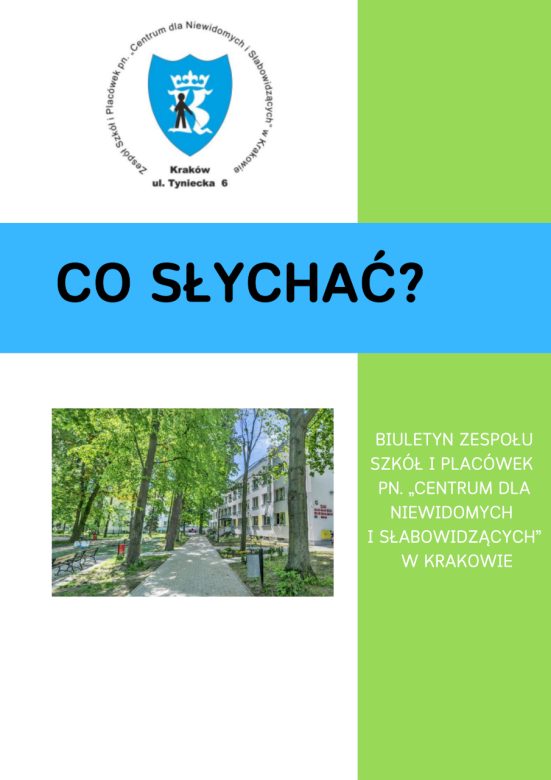 Okładka biuletynu „Co słychać?”